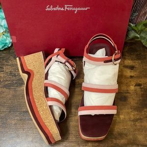 Salvatore Ferragamo Mysen Platform Sandal, 6.5C